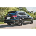 アウディ Q7 4M Sライン/ SQ7 リア ルーフ スポイラー エクステンション/ audi スプリッター ディフューザー エアロ パーツ カスタム チュー...