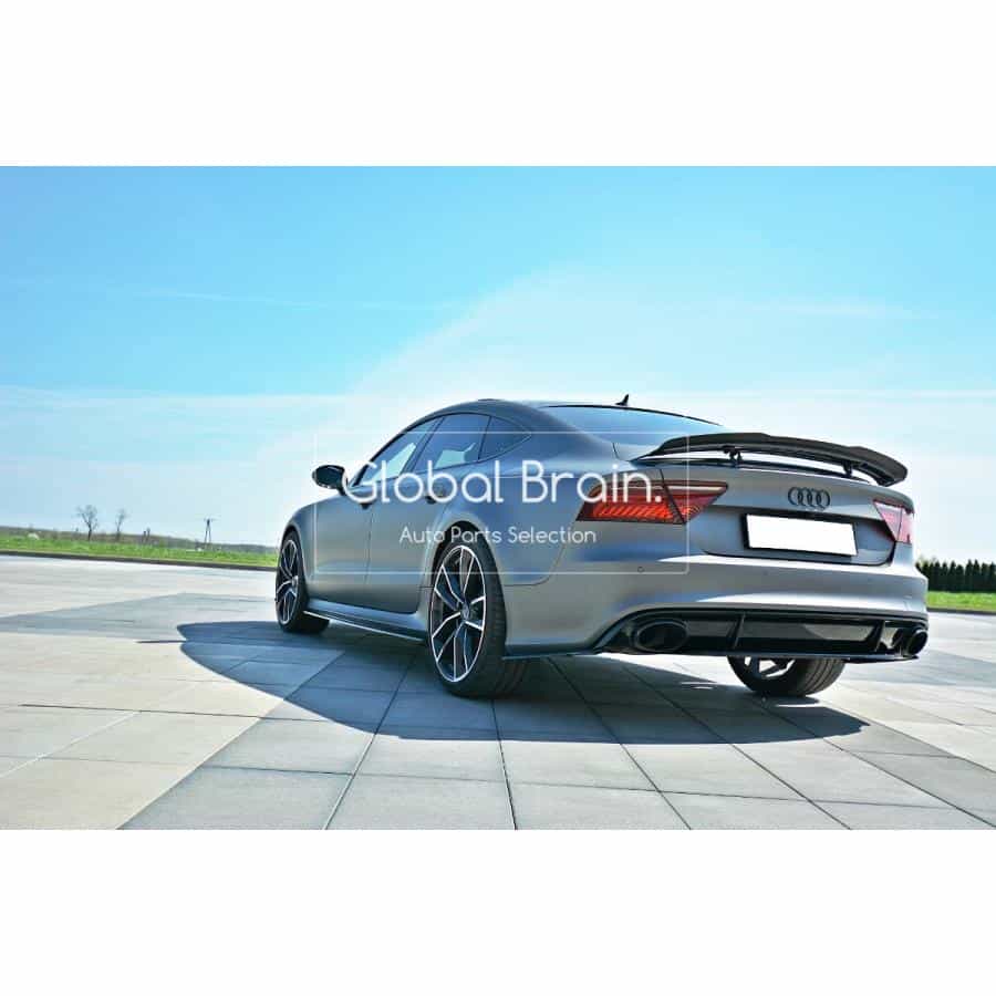 2014- アウディ RS7 後期 リア センター ディフューザー/ audi スプリッター ディフューザー エアロ パーツ カスタム チューン