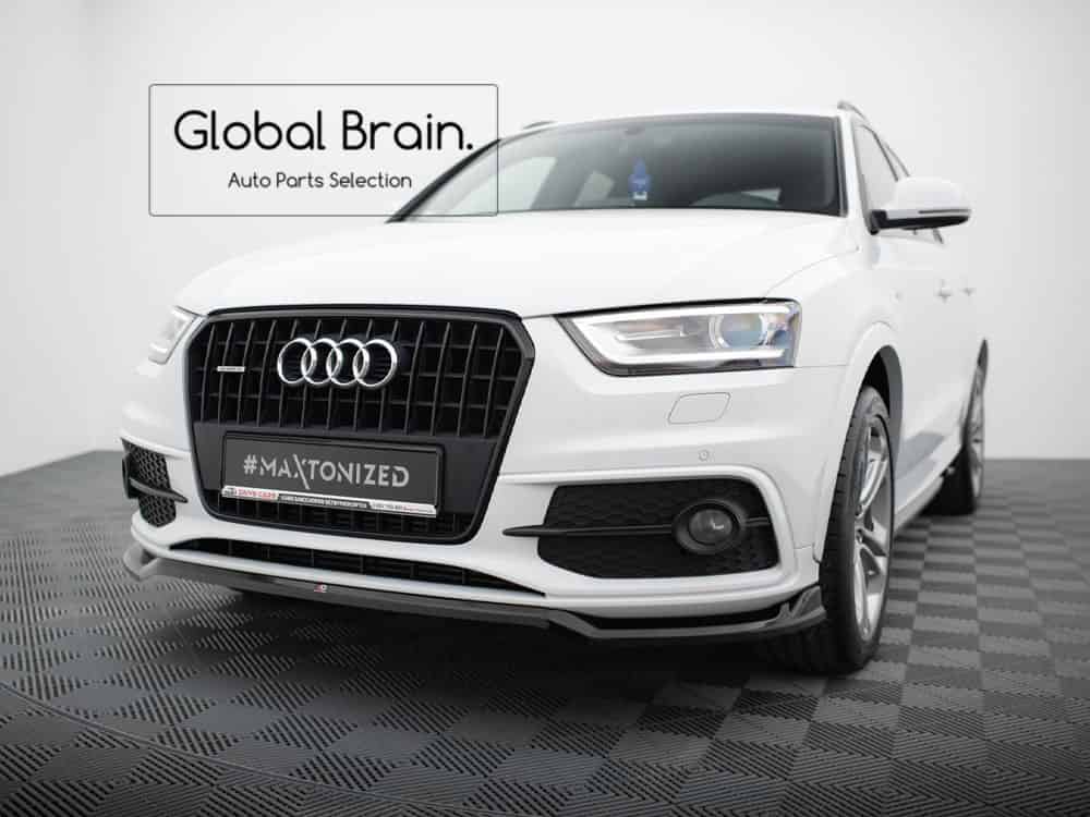樂天商城 - 2011-2014 アウディ A3 8U Sライン フロント リップ スポイラー V2/ AUDI スプリッター ディフューザー エアロ パーツ カスタム チューン