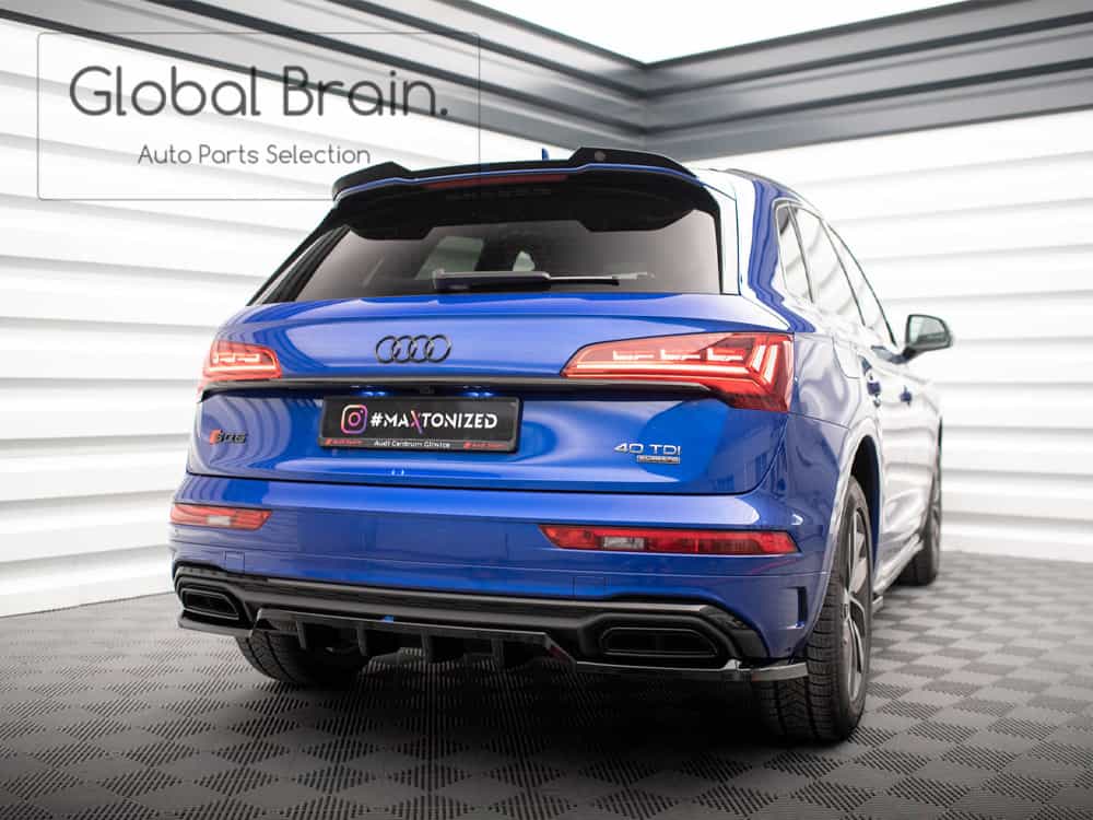 アウディ Q5 Sライン 後期 リア ディフューザー/ Audi スプリッター ディフューザー エアロ パーツ カスタム チューン