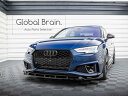 アウディ A4 B9 中期 Sライン フロント リップ スポイラー V1/ Audi スプリッター ディフューザー エアロ パーツ カスタム チューン