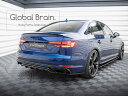 アウディ A4 B9 中期 Sライン リア センター ディフューザー/ Audi スプリッター ディフューザー エアロ パーツ カスタム チューン