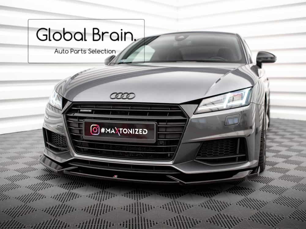 樂天商城 - アウディ TT 8S Sライン/ TTS 前期 フロント リップ スポイラー V1/ AUDI スプリッター ディフューザー エアロ パーツ カスタム チューン