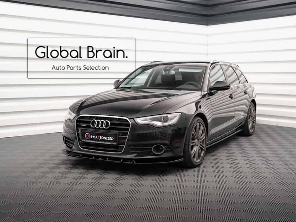 乐天商城 - アウディ A6 4G C7 前期 標準 サイド スカート カバー スポイラー V2/ AUDI スプリッター ディフューザー エアロ パーツ カスタム チューン