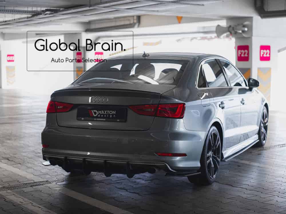 乐天商城 - アウディ S3 8V 前期 / A3 8V Sライン セダン リア サイド スプリッター スパッツ / AUDI スプリッター ディフューザー エアロ パーツ カスタム チューン