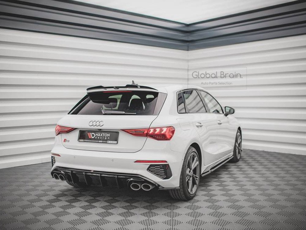 乐天商城 - アウディ A3 8Y Sライン スポーツバック リア ディフューザー/ audi スプリッター ディフューザー エアロ パーツ カスタム チューン