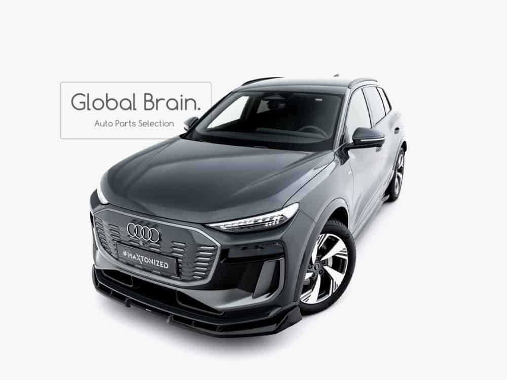 乐天商城 - アウディ Q6 e-tron Sライン フロント リップ スポイラー / AUDI スプリッター ディフューザー エアロ パーツ カスタム チューン