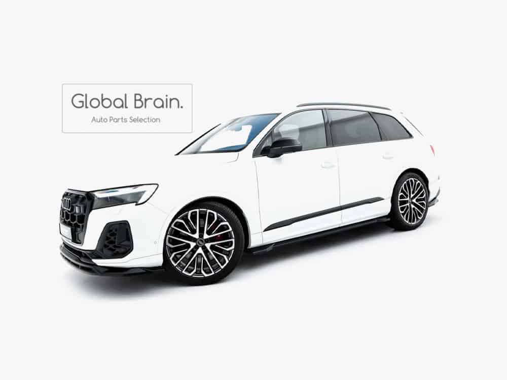 樂天商城 - アウディ SQ7 後期 サイド スカート カバー スポイラー/ AUDI スプリッター ディフューザー エアロ パーツ カスタム チューン