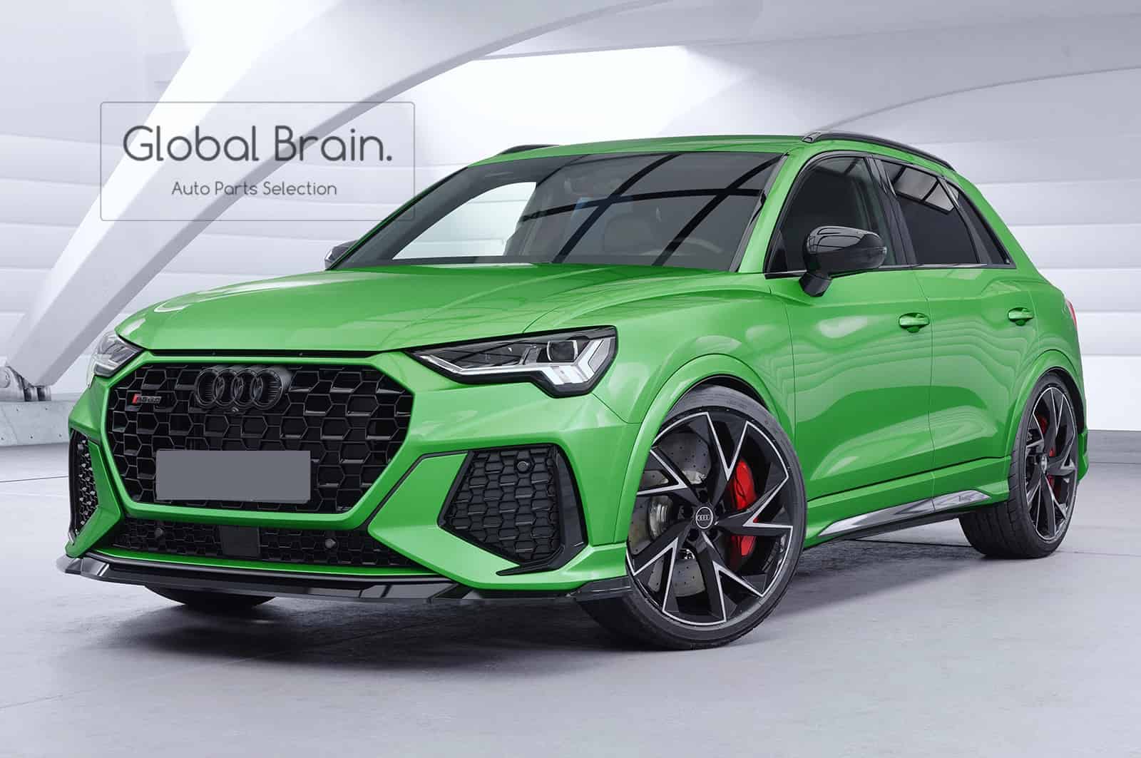 樂天商城 - アウディ RSQ3 F3 フロント リップ スポイラー / フロント スプリッタ― バンパー アンダー ディフューザー スカート 934