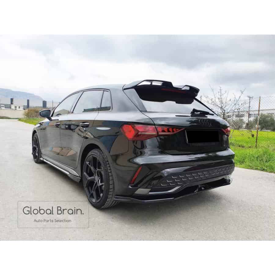 アウディ A3 Sライン 8Y / S3 後期 スポーツバック リア ディフューザー/ フロント スプリッタ― バンパー アンダー ディフューザー スカート