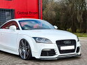 アウディ TT RS TTRS 8J フロント リップ スポイラー+ウィングレット/AUDI スプリッター ディフューザー エアロ パーツ ingo noak