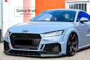アウディ TT RS TTRS 8S 後期 フロント リップ スポイラー/フロント スプリッター バンパー ディフューザー エプロン/ スプリッター ディフュー...