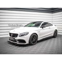 メルセデスベンツ C205 C63 AMG 後期 クーペ サイド スカート ディフューザー V2/ benz スプリッター ディフューザー エアロ パーツ カス...