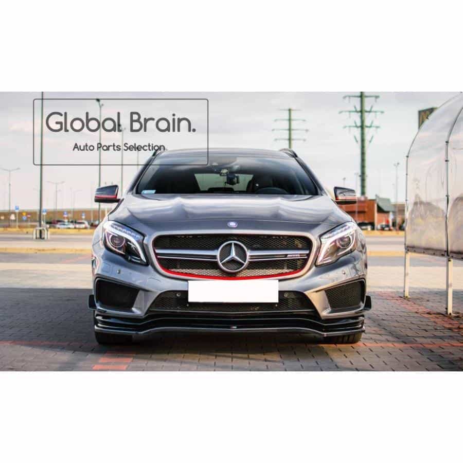 2014-2017 メルセデスベンツ GLA45 AMG 前期 フロント リップ スプリッター スポイラー/ benz スプリッター ディフューザー エアロ パーツ カスタム チューン