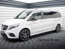 メルセデスベンツ Vクラス W447 後期 エクストラロング AMGライン サイド スカート カバー スポイラー/ Benz スプリッター ディフューザー エア...