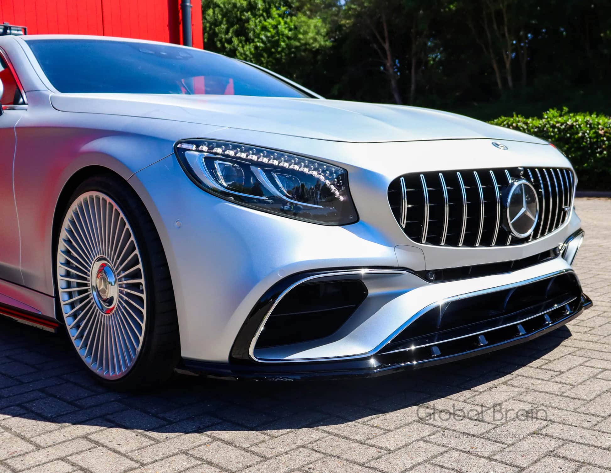 乐天商城 - メルセデスAMG Sクラス クーペ C217 S63 後期 フロント リップ スポイラー/ フロント スプリッター エプロン ディフューザー フラップ ingo noak