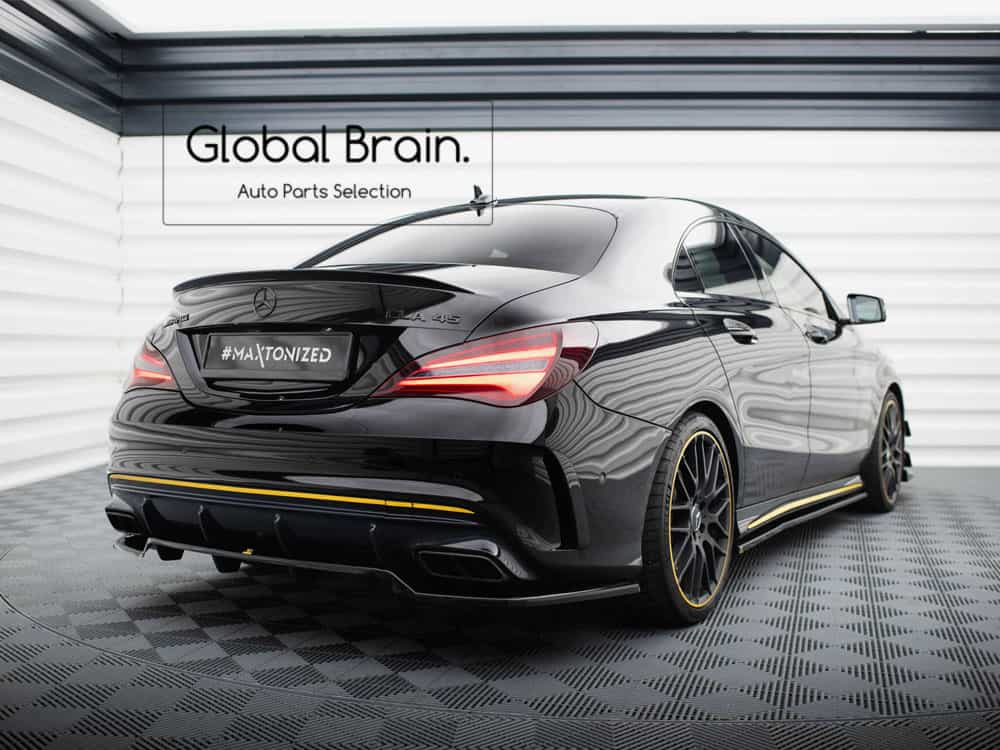 メルセデスベンツ CLA 後期 C117 CLA45 AMG リア ディフューザー/ Benz スプリッター ディフューザー エアロ パーツ カスタム チューン