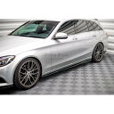 メルセデスベンツ Cクラス W205 前期 サイド スカート ディフューザー/ benz スプリッター ディフューザー エアロ パーツ カスタム チューン