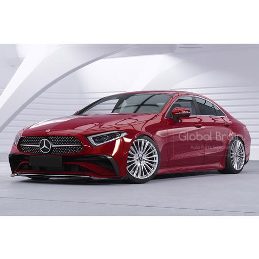 メルセデスベンツ CLS 後期 C257 スポーツ/AMGライン　フロント リップ スポイラー / フロント スプリッタ― バンパー アンダー ディフューザー スカート 779