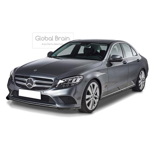 乐天商城 - メルセデスベンツ Cクラス W205 S205 後期 アバンギャルド フロント リップ スポイラー / フロント スプリッタ― バンパー アンダー ディフューザー スカート 530