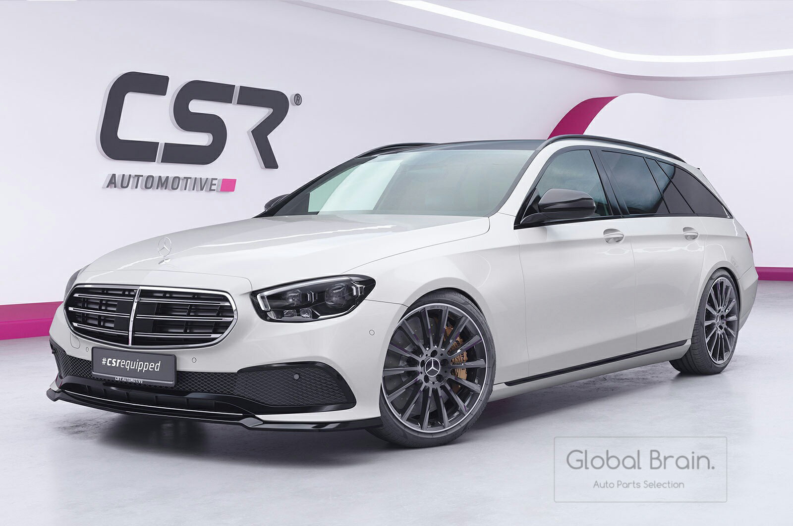 乐天商城 - メルセデスベンツ Eクラス W213 S213 後期 エクスクルーシブ フロント リップ スポイラー/フロント スプリッター バンパー ディフューザー フラップ 012