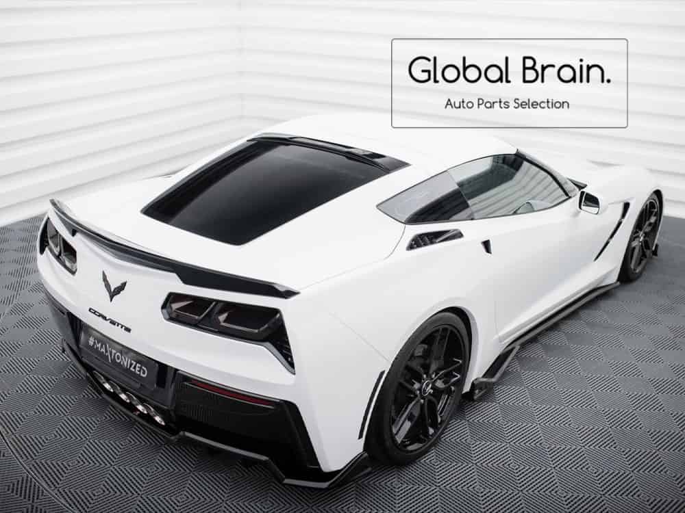 乐天商城 - シボレー コルベット C7 リア ルーフ スポイラー/ Chevrolet スプリッター ディフューザー エアロ パーツ カスタム チューン