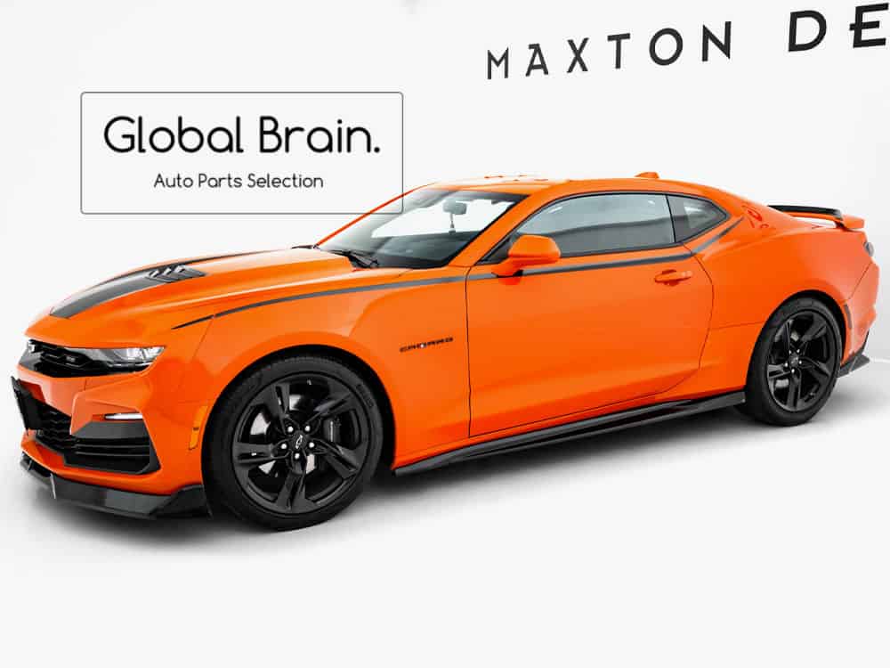 乐天商城 - 2019- シボレーカマロ SS サイド スカート カバー スポイラー V2/ Chevrolet スプリッター ディフューザー エアロ パーツ カスタム チューン