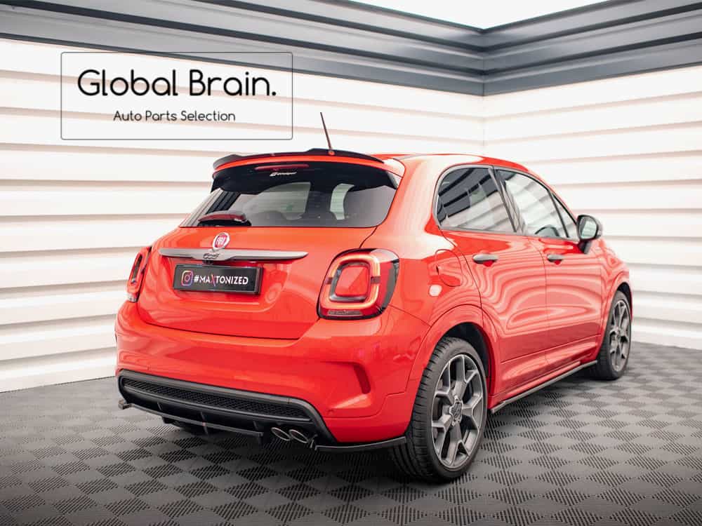 樂天商城 - フィアット 500X スポーツ 後期 リア ルーフ スポイラー/ FIAT スプリッター ディフューザー エアロ パーツ カスタム チューン
