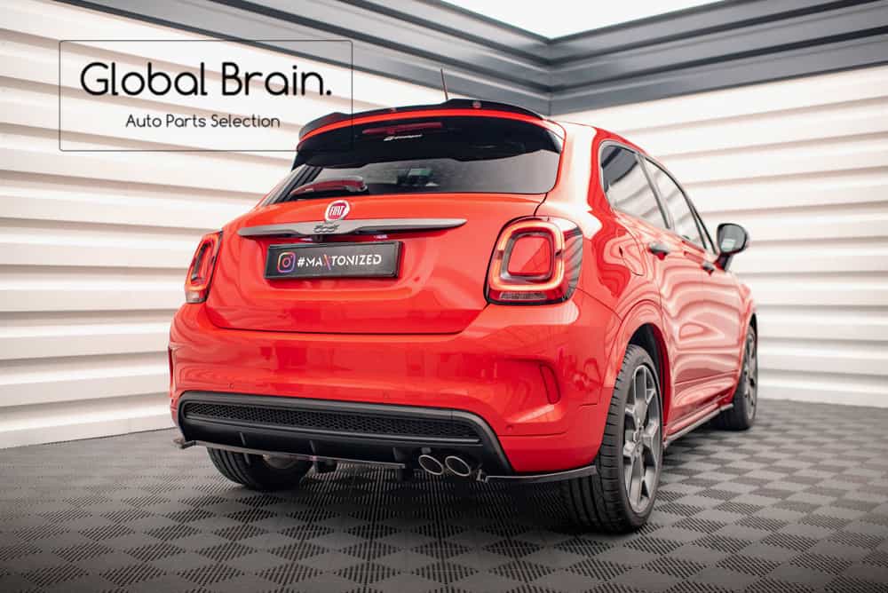 フィアット 500X スポーツ 後期 リア ディフューザー/ FIAT スプリッター ディフューザー エアロ パー..