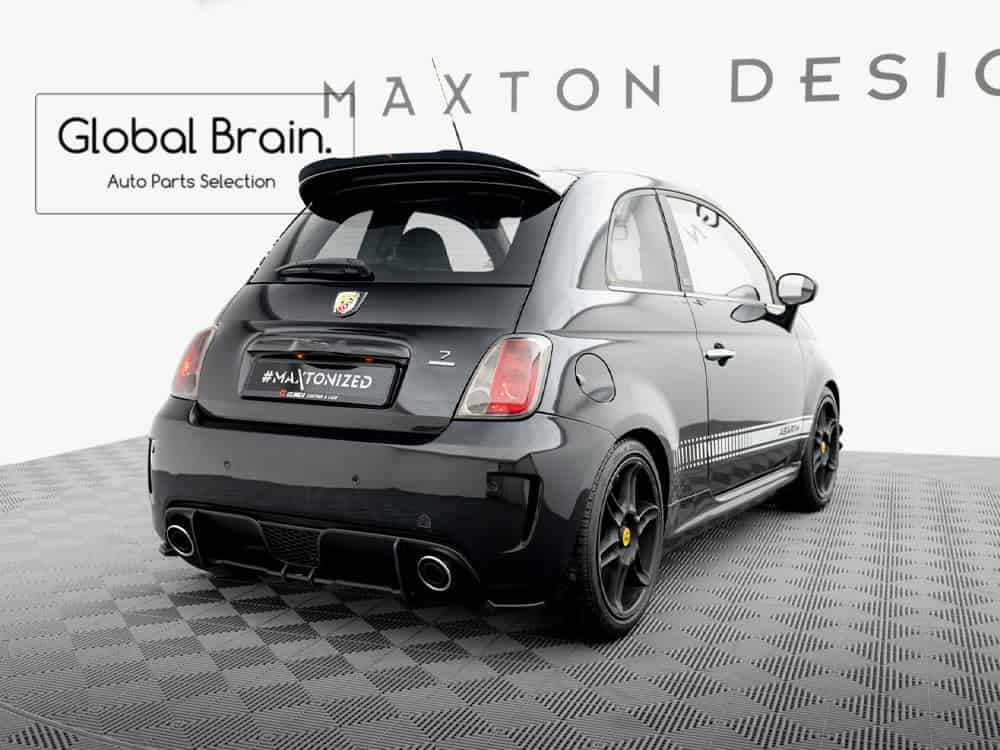 アバルト500 リア センター ディフューザー フィン レーシング/ Abarth スプリッタ...