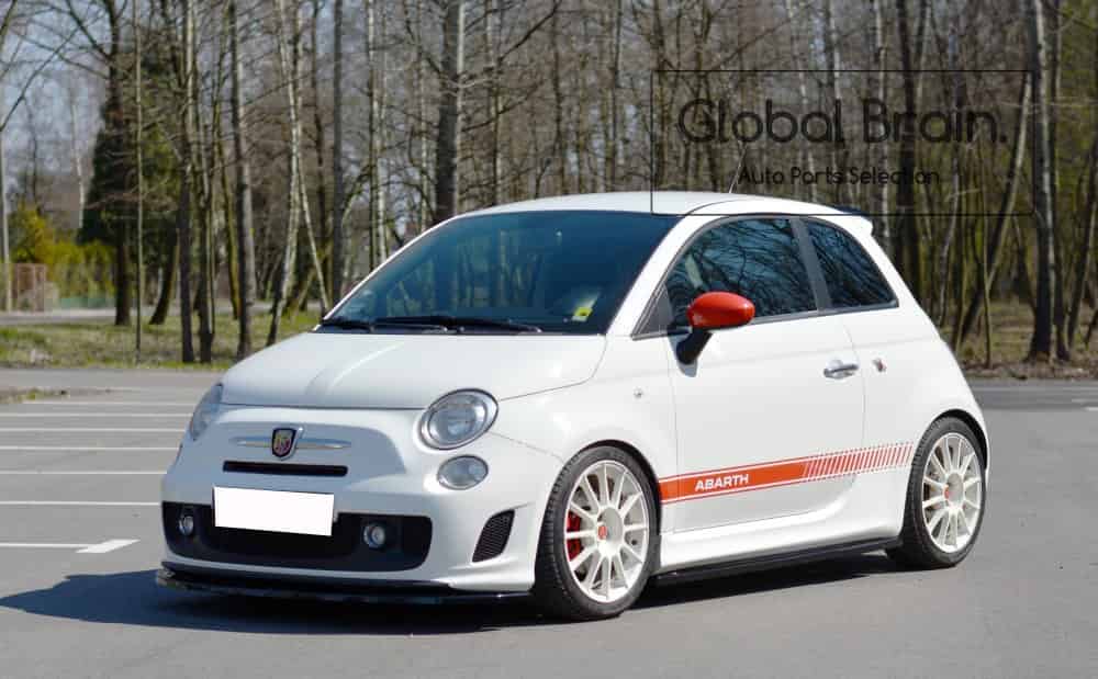 乐天商城 - 2008-2012 フィアット 500 アバルト サイド スカート カバー スポイラー/ Fiat スプリッター ディフューザー エアロ パーツ カスタム チューン