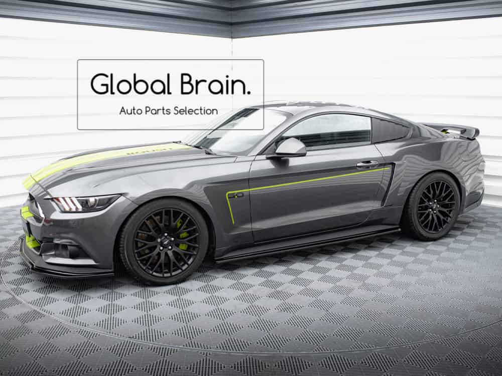 2014-2017 フォード マスタング GT 5.0 サイド スカート カバー スポイラー/ FORD スプリッター ディフューザー エアロ パーツ カスタム チューン