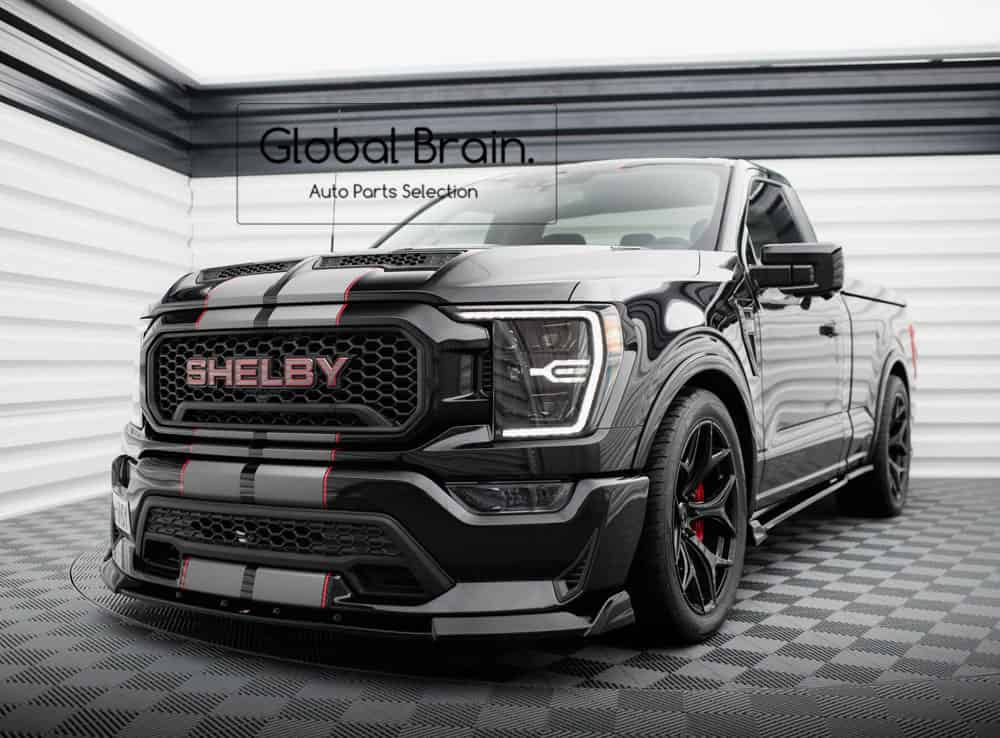 乐天商城 - 2021- フォード F150 シェルビー スパースネーク フロント リップ スポイラー/ Ford スプリッター ディフューザー エアロ パーツ カスタム チューン