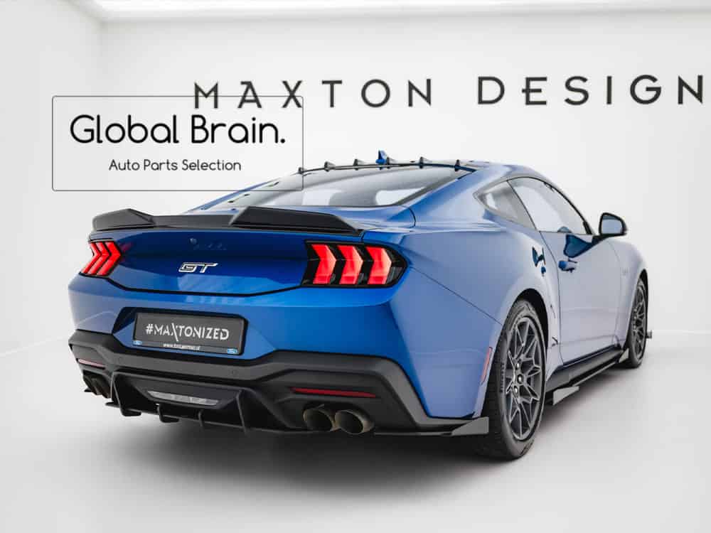 2024- フォード マスタング GT リア センター ディフューザー フィン レーシング / Ford スプリッター ディフューザー エアロ パーツ カスタム チューン