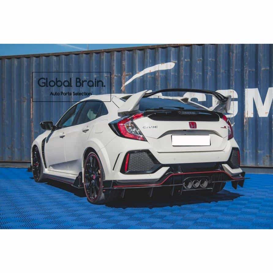 乐天商城 - ホンダ シビック タイプR FK8 リア ディフューザー/ HONDA スプリッター ディフューザー エアロ パーツ カスタム チューン