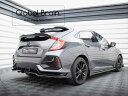 ホンダ シビック FK7 ハッチバック 後期 リア ディフューザー スポイラー V1+ウィングレット/ HONDA スプリッター ディフューザー エアロ パーツ...