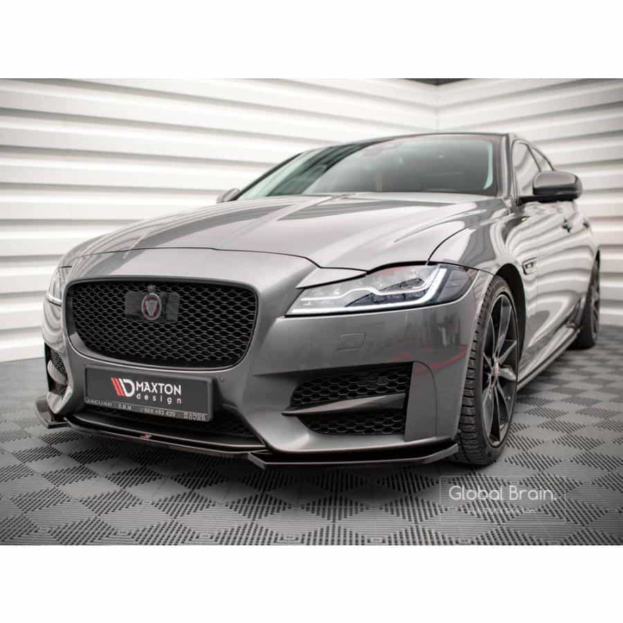 2015-2020 ジャガー XF Rスポーツ フロント リップ スポイラー V1/ Jaguar スプリッター ディフューザー エアロ パーツ カスタム チューン