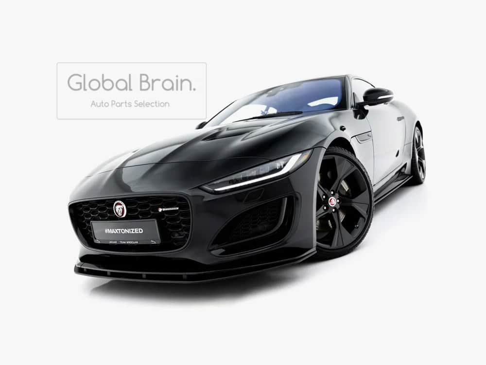 乐天商城 - ジャガー Fタイプ X152 後期 フロント リップ スポイラー レーシング/ Jaguar スプリッター ディフューザー エアロ パーツ カスタム チューン