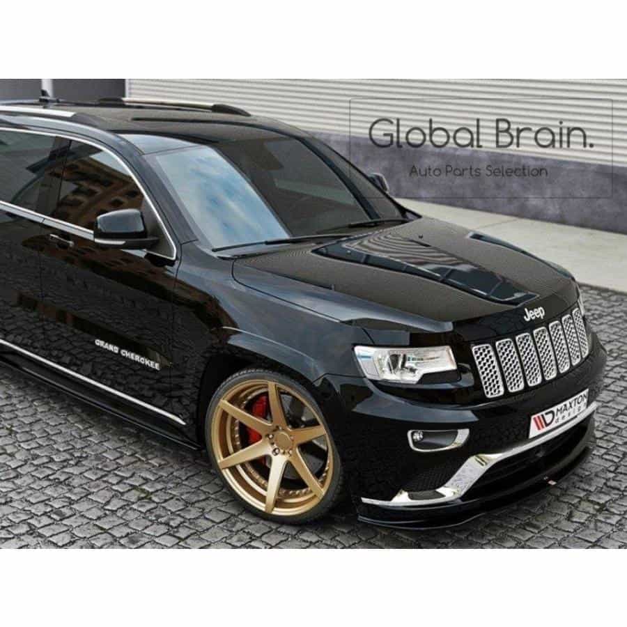 樂天商城 - ジープ グランドチェロキー サミット WK2 フロント リップ スポイラー/ Jeep スプリッター ディフューザー エアロ パーツ カスタム チューン