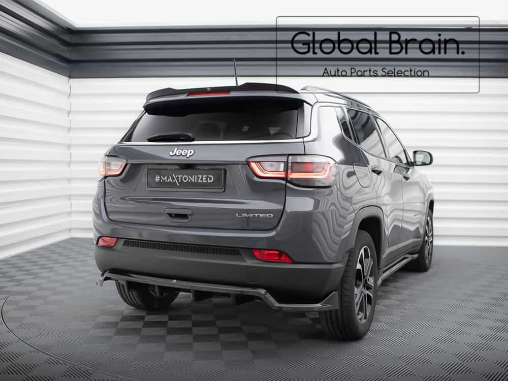 乐天商城 - 2021- ジープ コンパス リミテッド リア ルーフ スポイラー/ JEEP スプリッター ディフューザー エアロ パーツ カスタム チューン