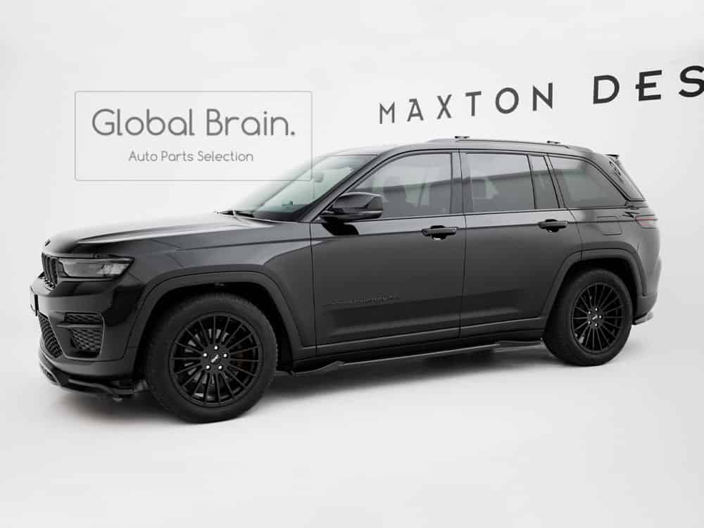 Front Spoiler - 2022- グランドチェロキー リミテッド サイド スカート ディフューザー/ Jeep スプリッター ディフューザー エアロ パーツ カスタム チューン