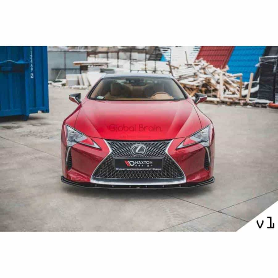 レクサス LC500 フロント リップ スポイラーV1/ Lexus スプリッター ディフューザー エアロ パーツ カスタム チューン