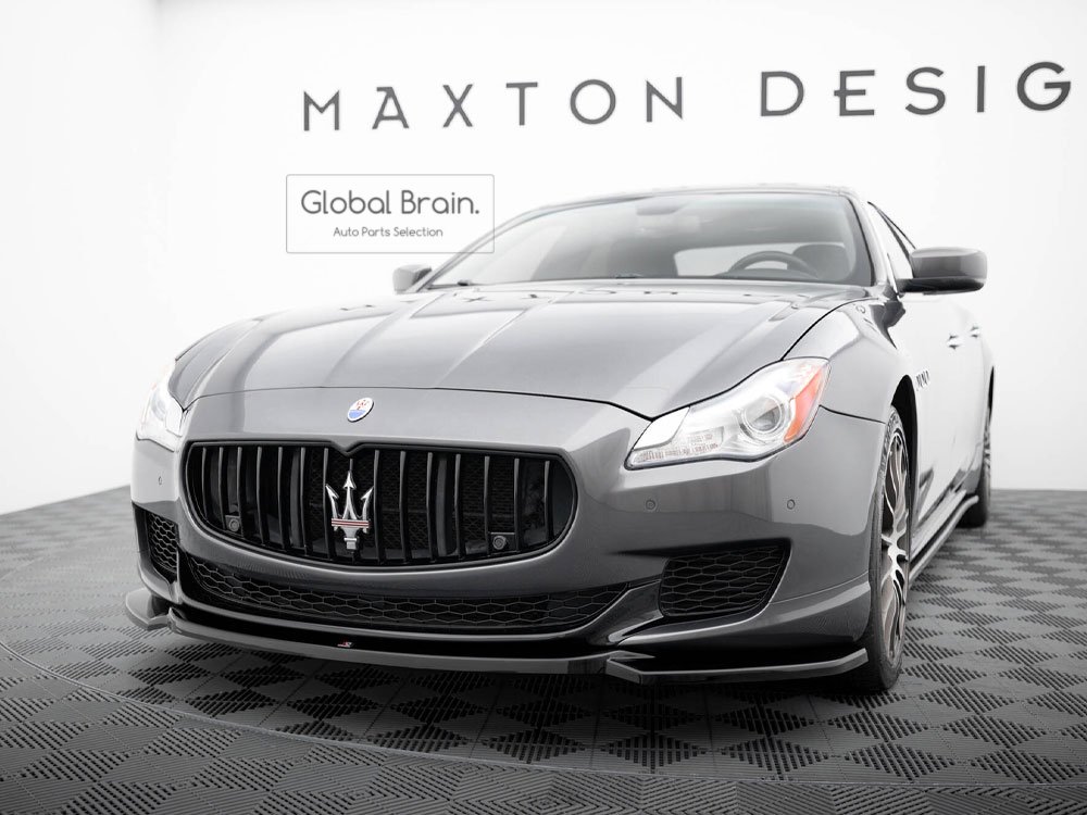 2013-2016 マセラティ クアトロポルテ MQP フロント バンパー リップ スポイラー/ Maserati スプリッター ディフューザー エアロ パーツ カスタム チューン