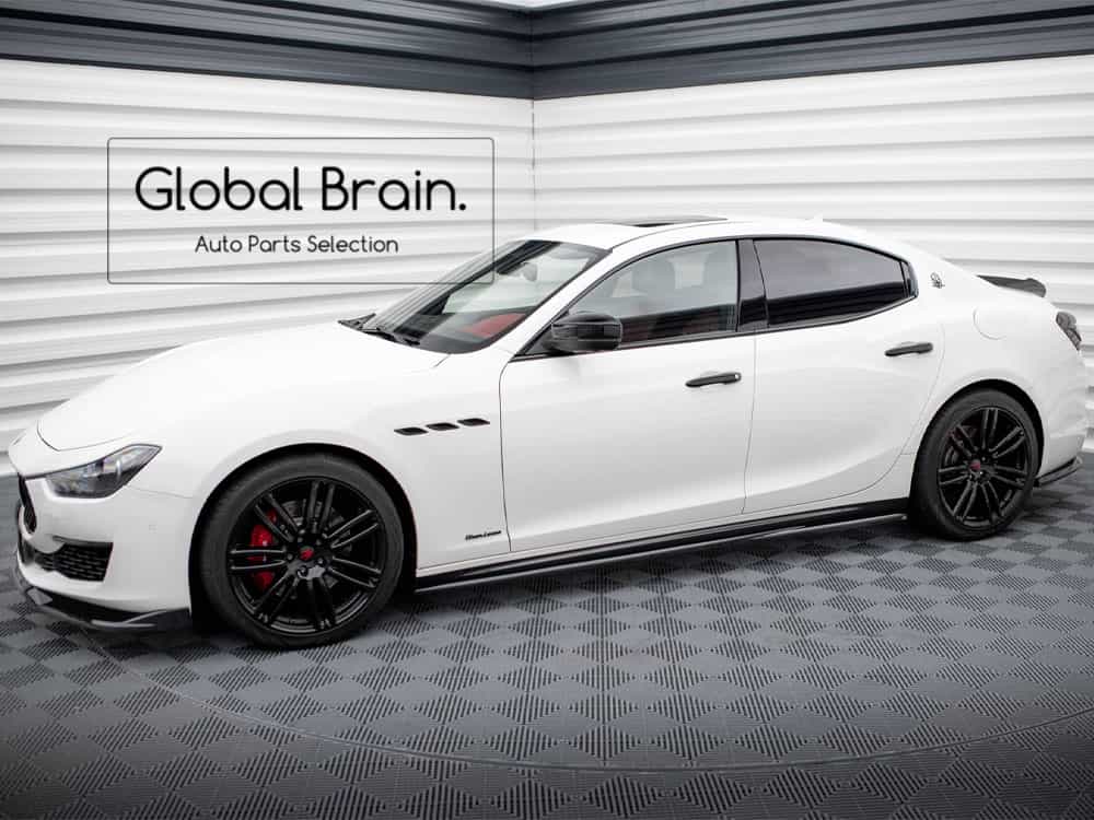 2017-2020 マセラティ ギブリ M157 中期 サイド スカート ディフューザー/ Maserati スプリッター ディフューザー エアロ パーツ カスタム チューン