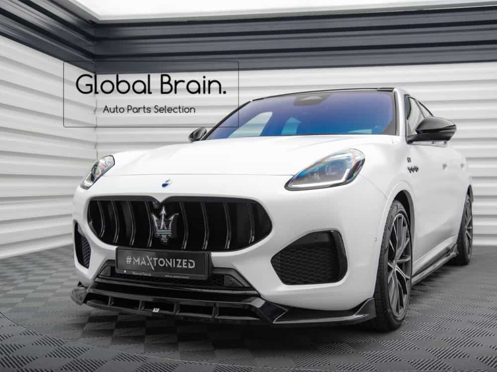 マセラティ グレカーレ GT/モデナ フロント リップ スポイラー/ Maserati スプリッター ディフューザー エアロ パーツ カスタム チューン