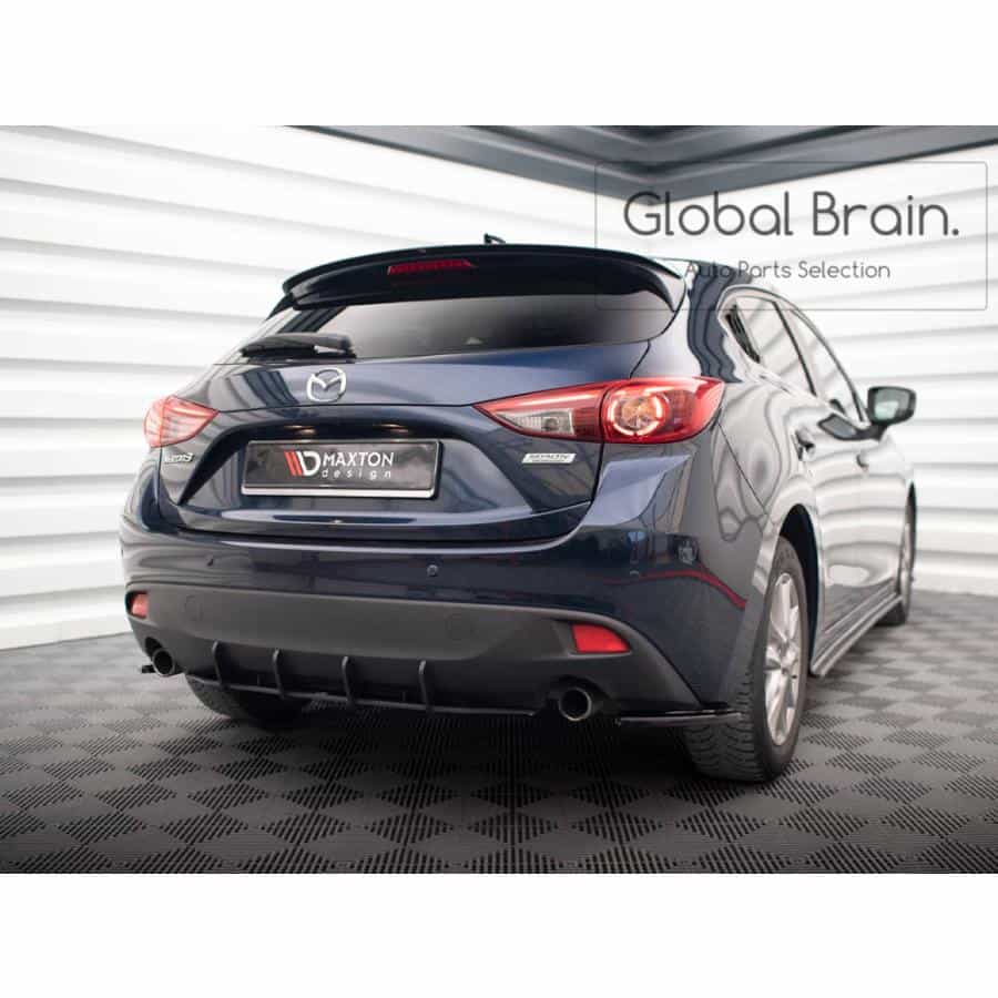 2013-2015 マツダ アクセラ 前期 リア センター ディフューザー フィン/ MAZDA スプリッター ディフューザー エアロ パーツ カスタム チューン