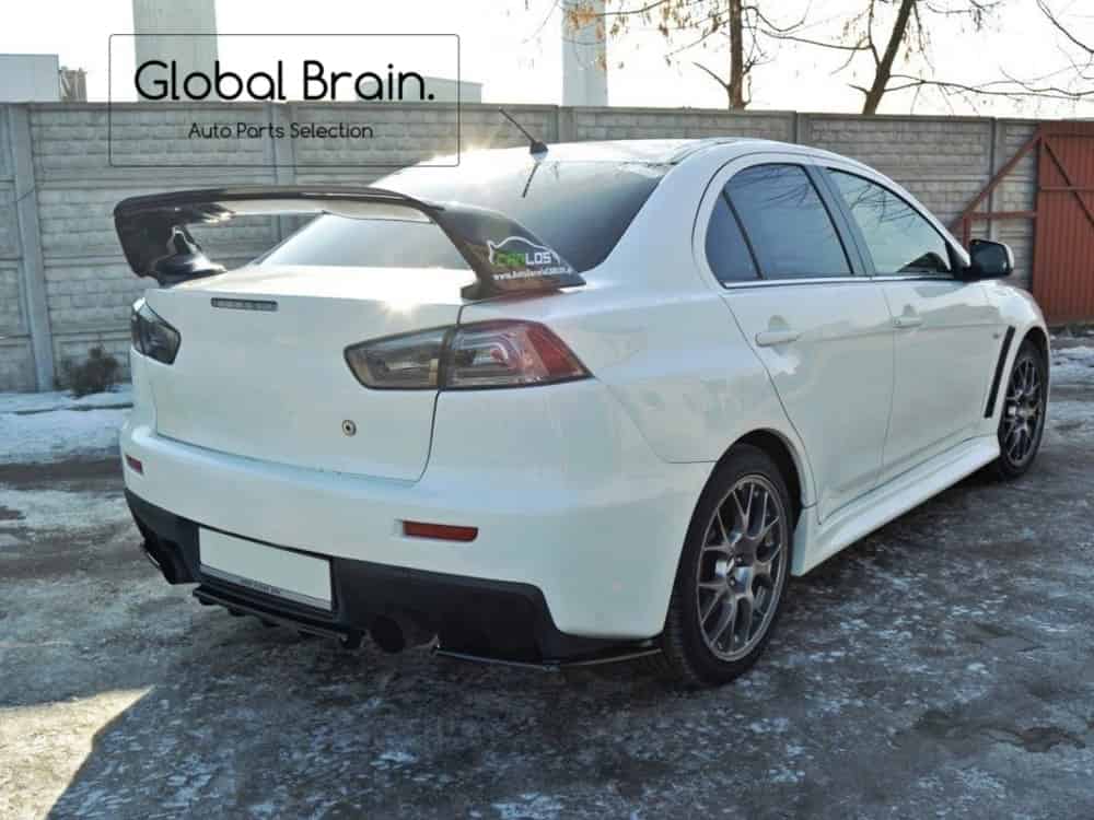 乐天商城 - ランサー エボリューション 10 エボX リア サイド スプリッター スパッツ/ MITSUBISHI スプリッター ディフューザー エアロ パーツ カスタム チューン