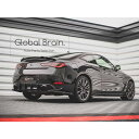 インフィニティ Q60 CV37 スカイライン クーペ リア トランク スポイラー キャップ/ NISSAN スプリッター ディフューザー エアロ パーツ カス...