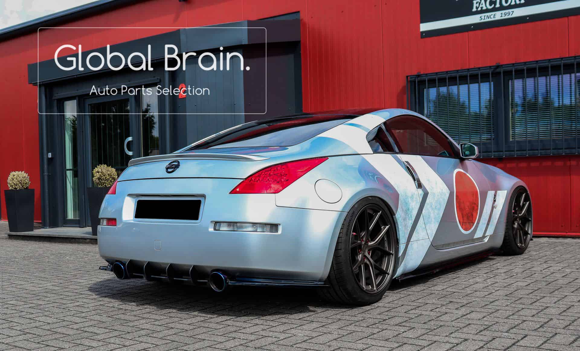 日産 フェアレディZ 350Z Z33 リア センター ディフューザー フィン / スプリッター ディフューザー エアロ パーツ ingo noak