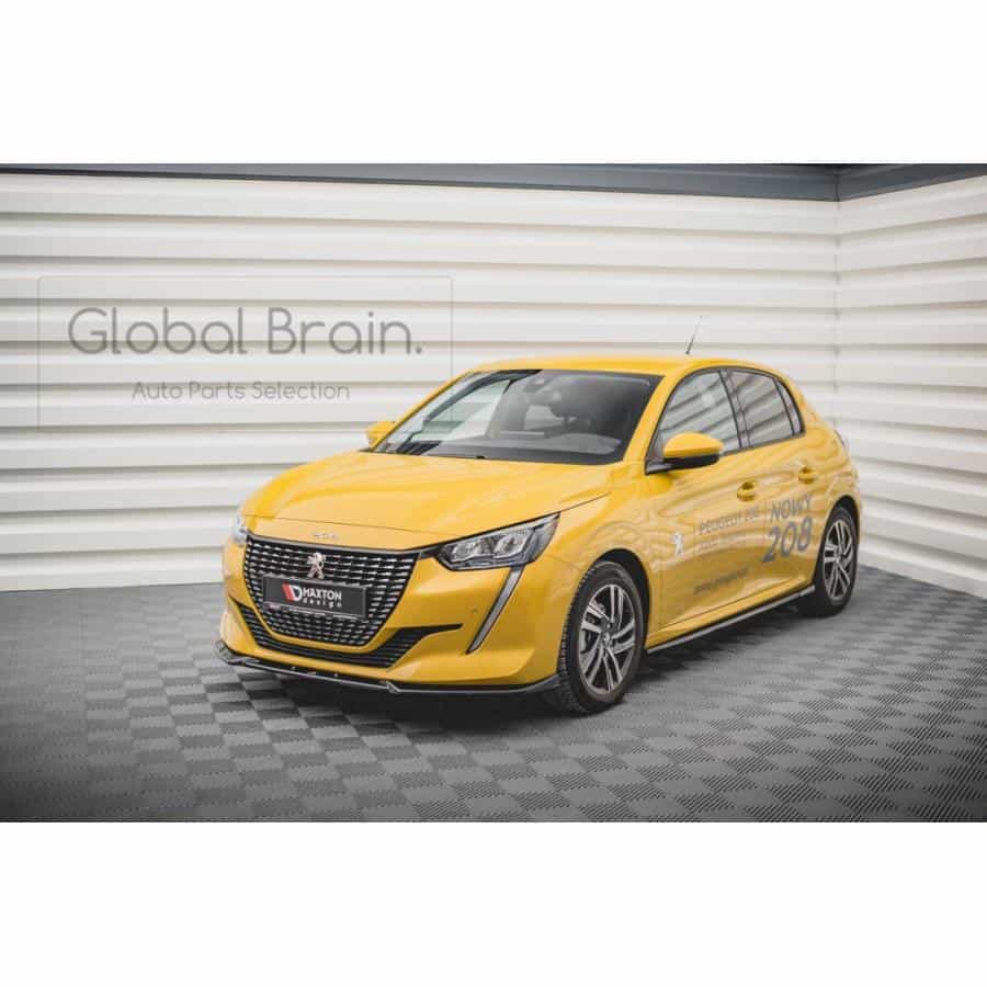 プジョー 208 P21 フロント リップ スポイラー V2/ Peugeot スプリッター ディフューザー エアロ パーツ カスタム チューン